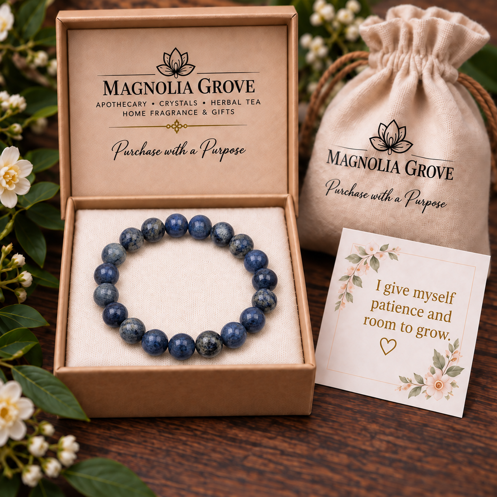 Dumortierite 8mm Crystal Stretch Bracelet – gift