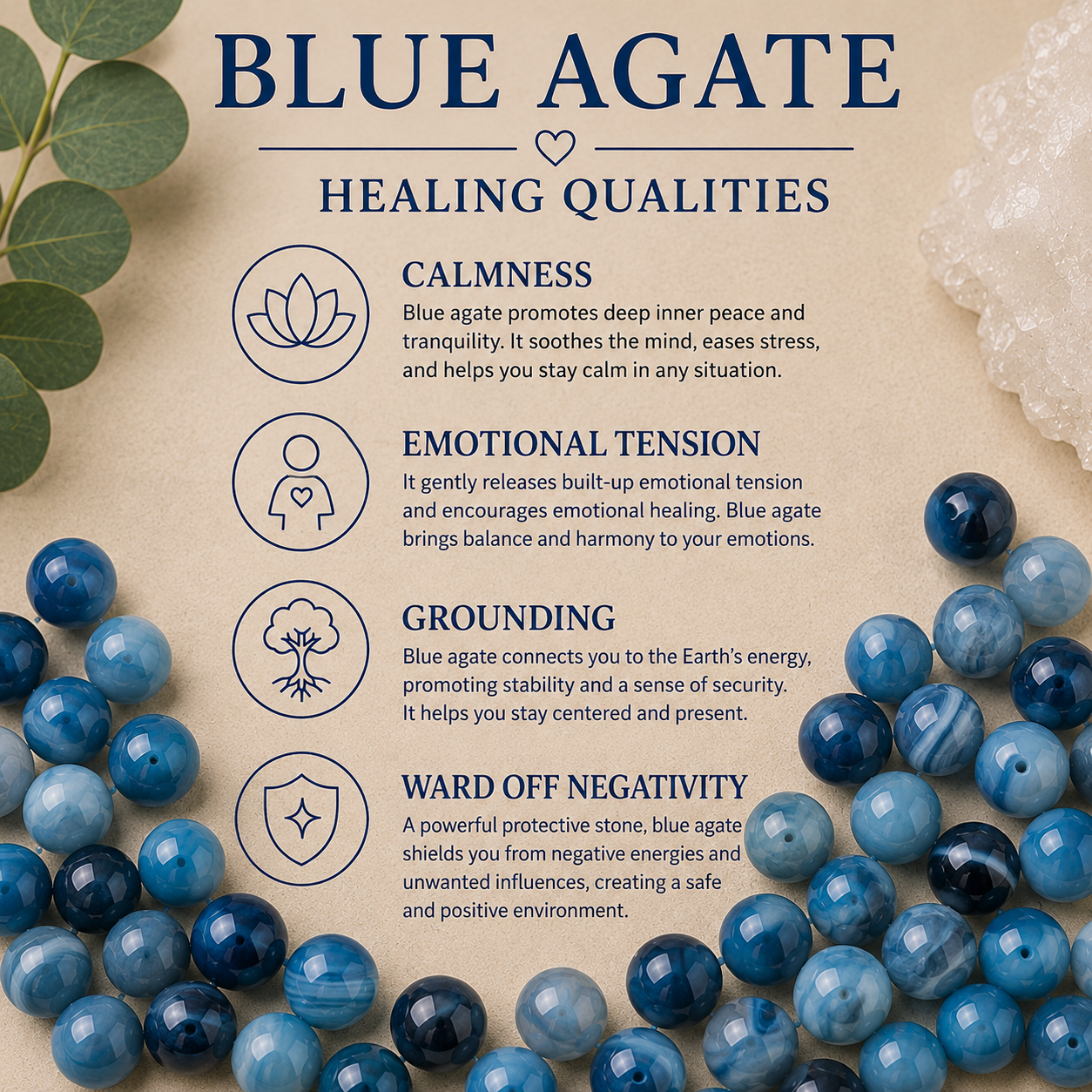 Agate Dyed Blue