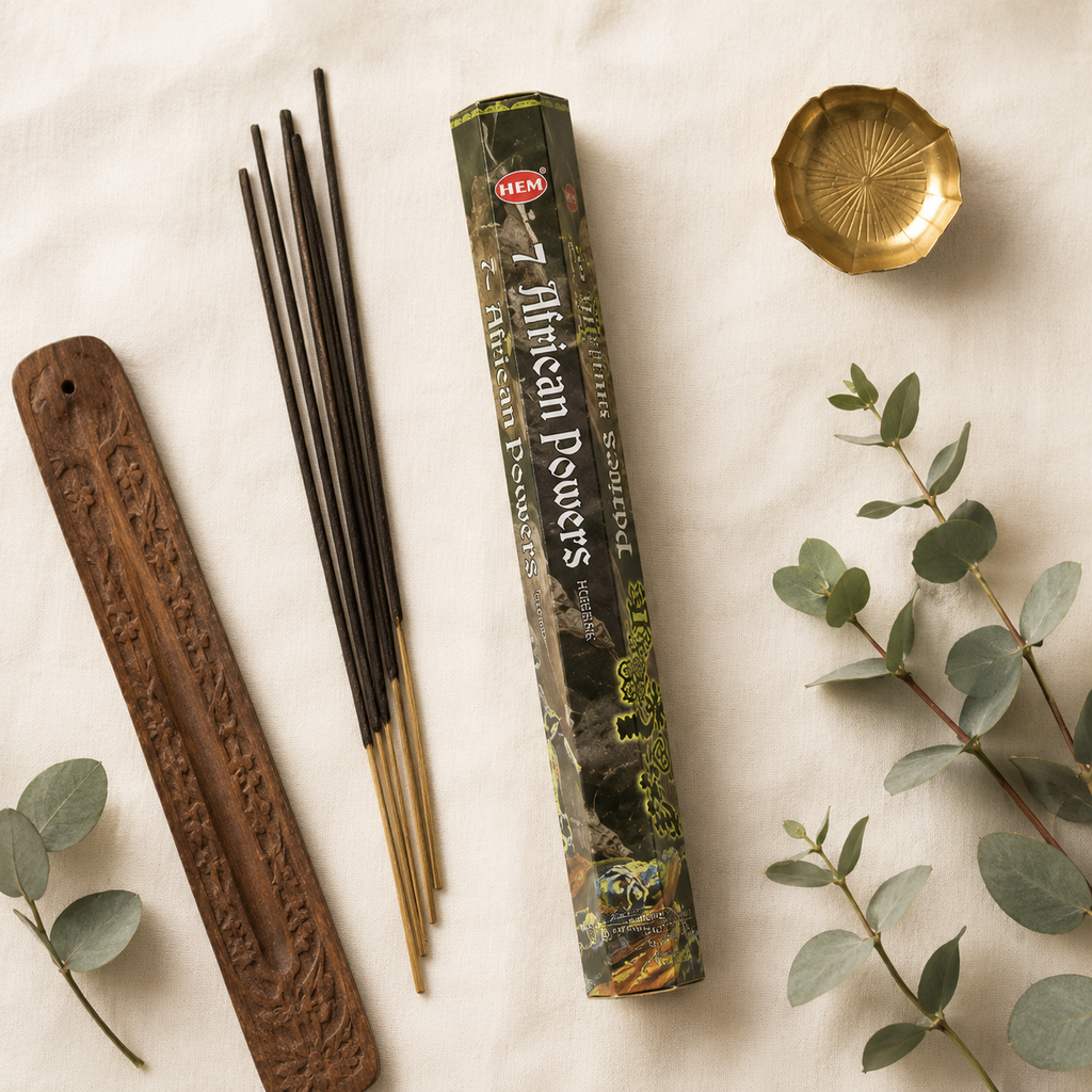 HEM 7 African Powers Incense Sticks 20 Count package