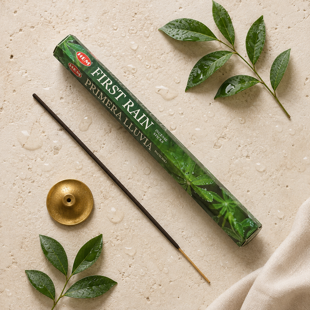 HEM First Rain Incense Sticks 20 Count package