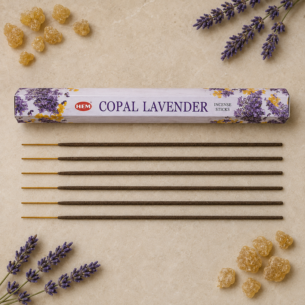 HEM Copal Lavender Incense Sticks – 20 Count