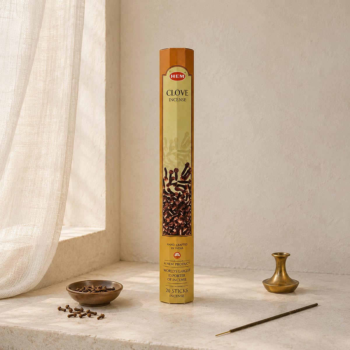 HEM Clove Incense Sticks 20 Count package