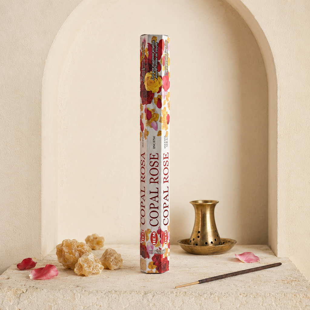 HEM Copal Rose Incense Sticks – 20 Count