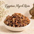 Egyptian Myrrh Resin natural resin incense in an elegant ceramic bowl