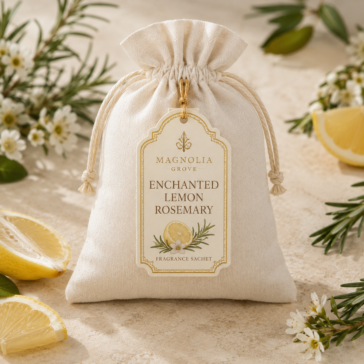 Enchanted Lemon Rosemary Fragrance Sachet