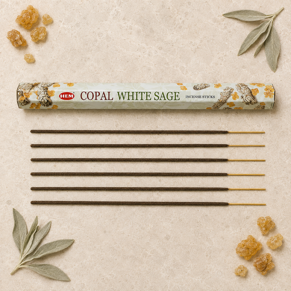 HEM Copal White Sage Incense Sticks – 20 Count