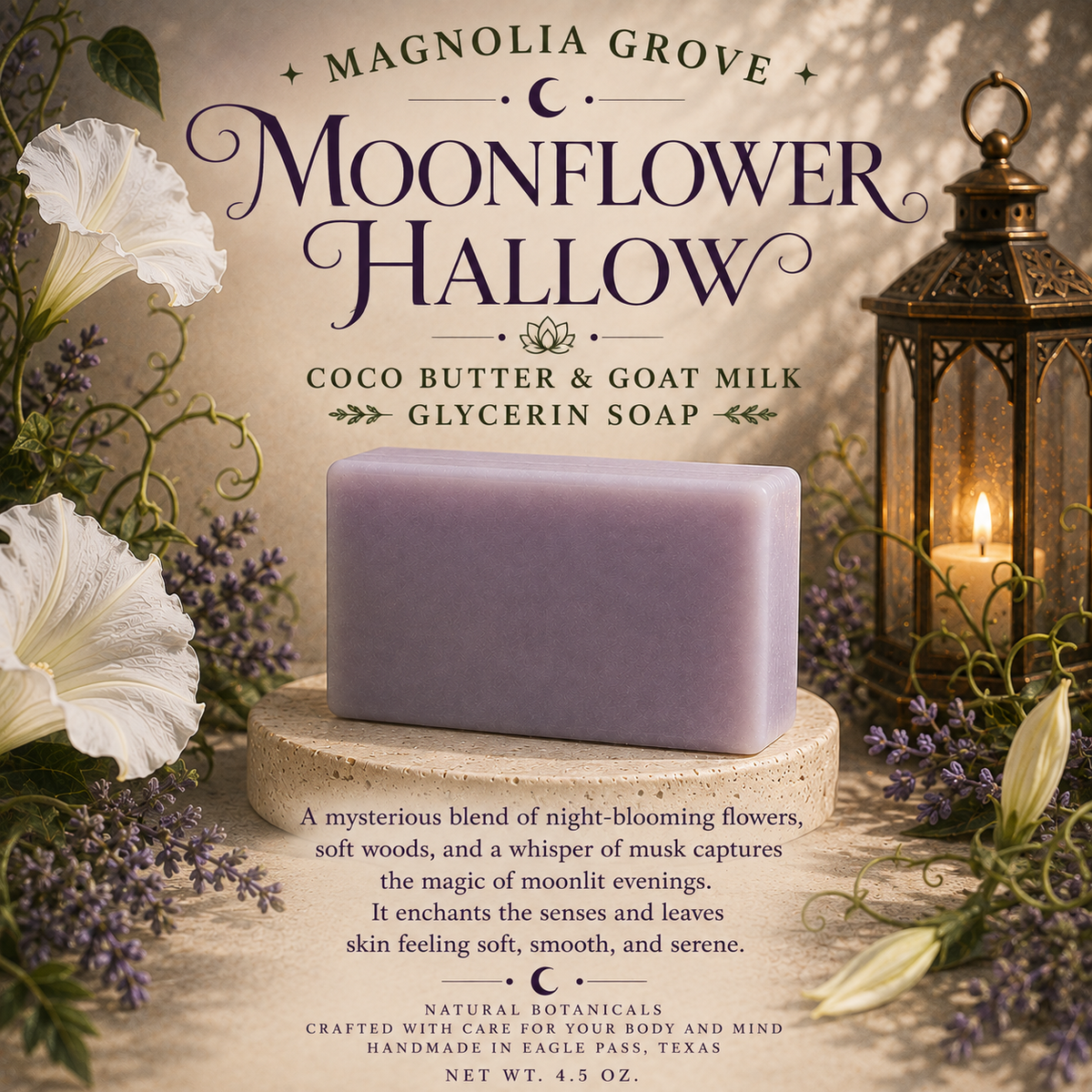 Moonflower Hallow - Glycerin & Goat Milk Soap