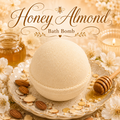 Honey Almond handmade bath bomb by Magnolia Grove Gifts