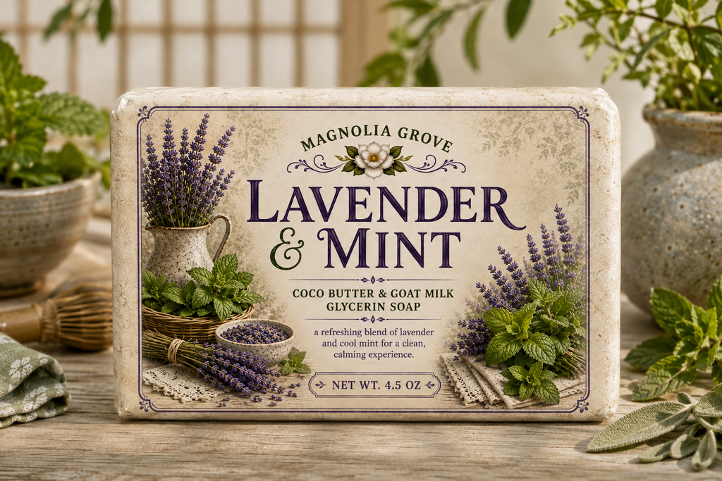 Lavender Mint - Glycerin & Goat Milk Soap