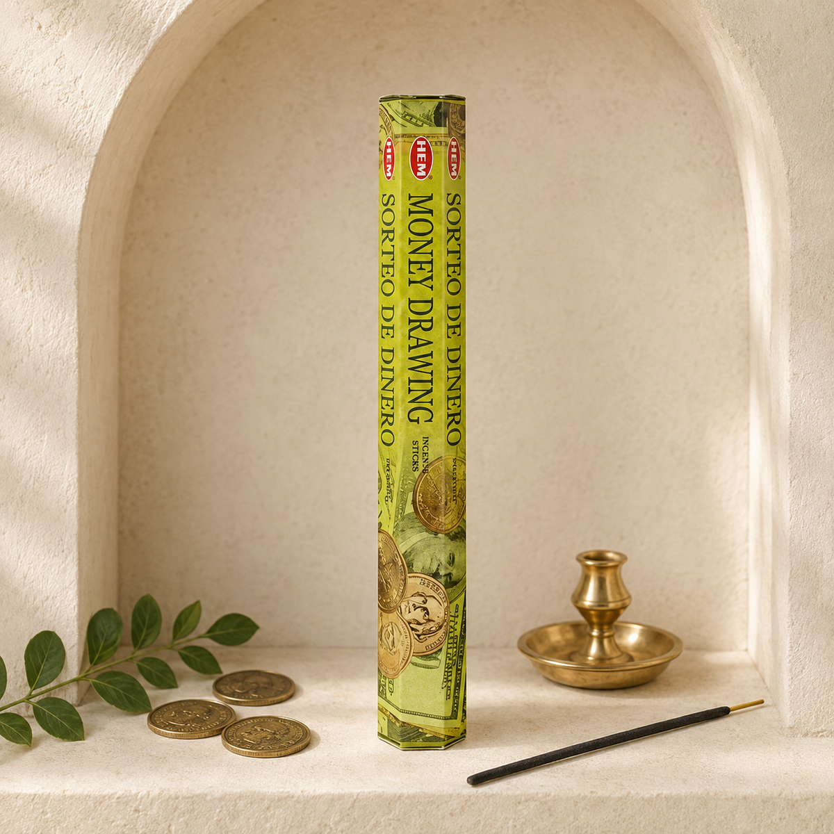 HEM Money Drawing Incense Sticks – 20 Count