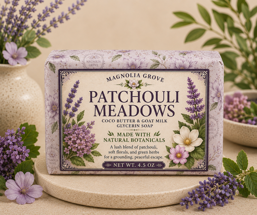 Patchouli Meadows- Glycerin & Goat Milk Soap