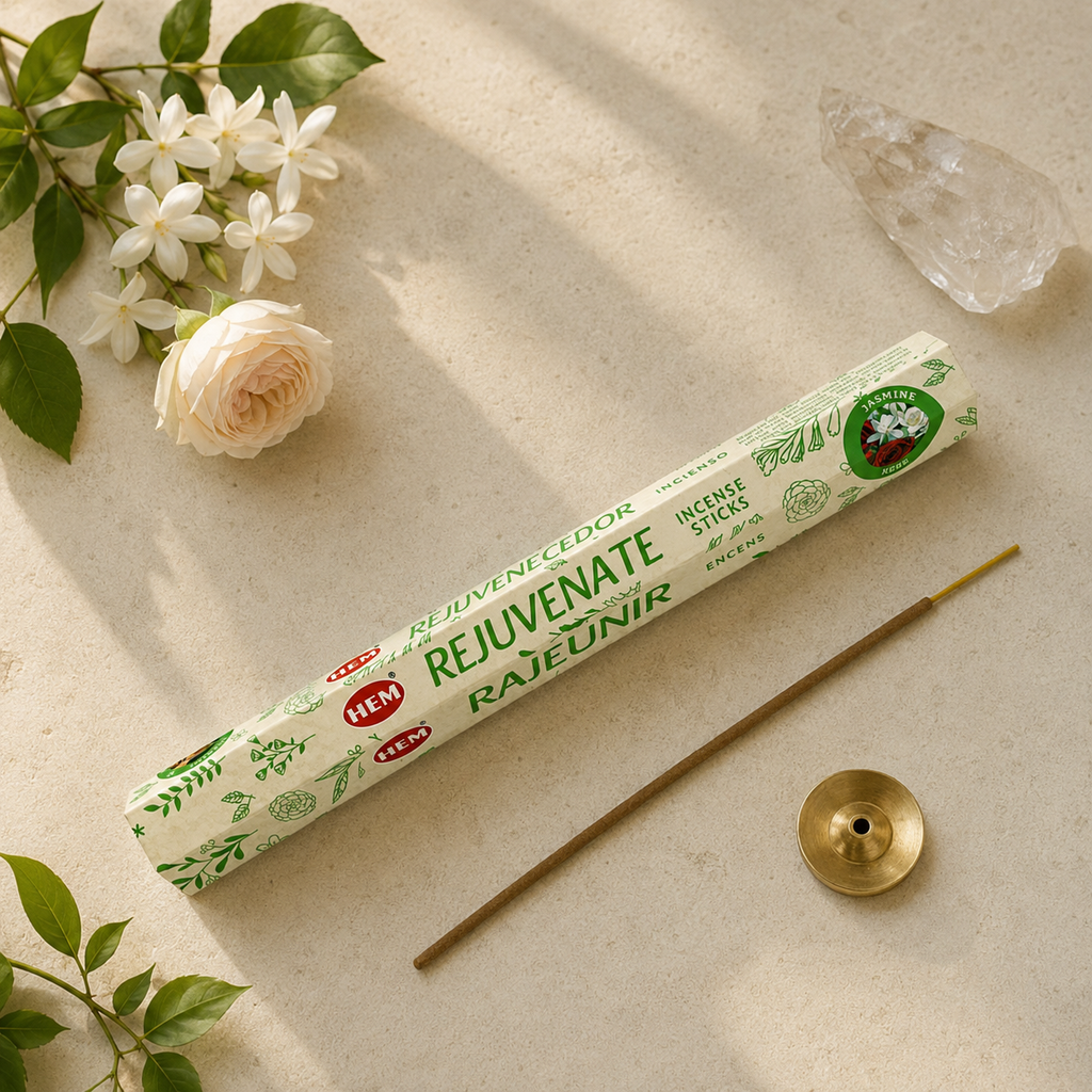 HEM Rejuvenate Incense Sticks 20 Count package