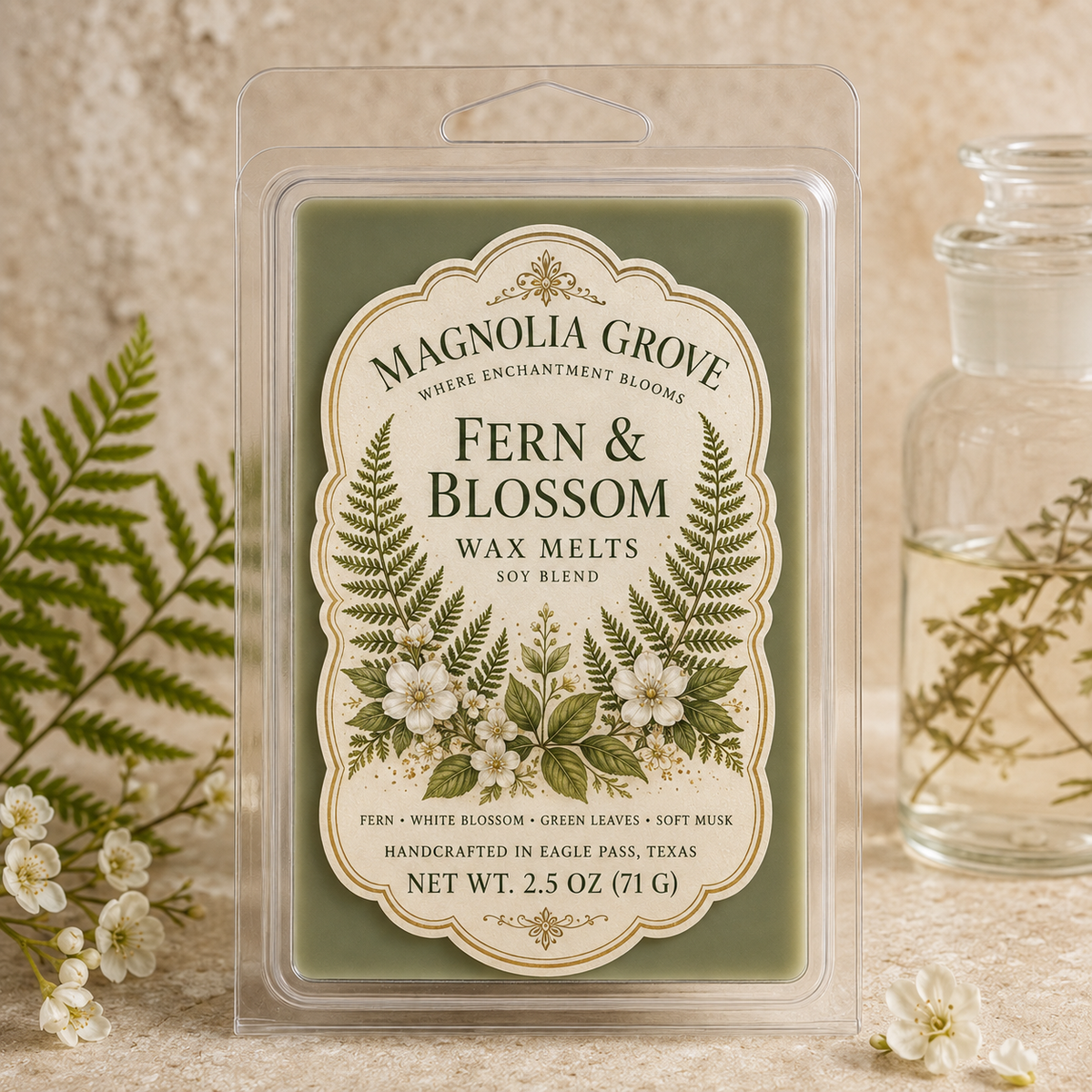 Magnolia Grove Fern & Blossom Wax Melts
