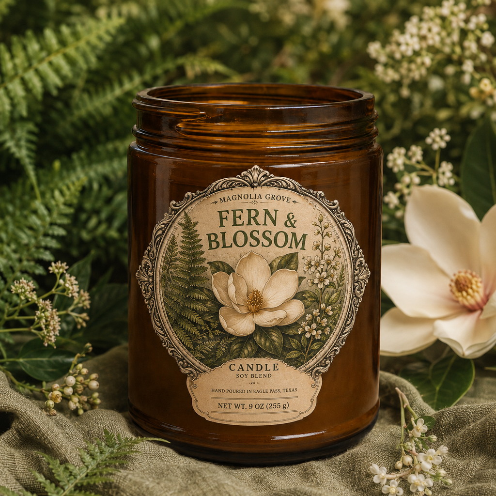 Fern and Rain Gift Pack — included candle: Fern & Blossom