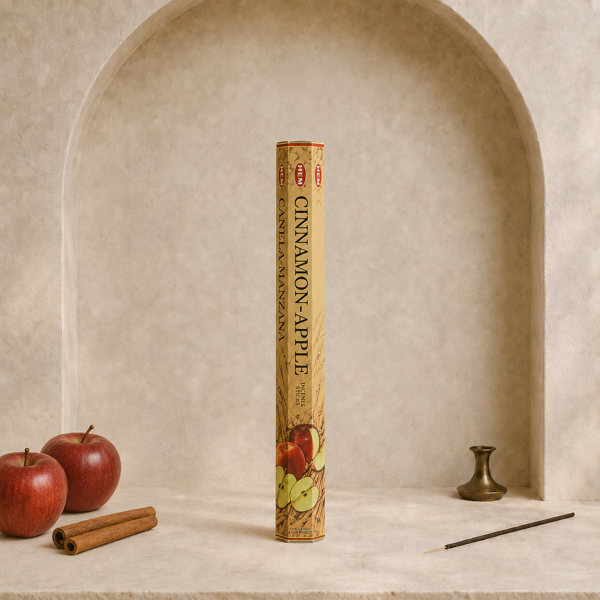 HEM Cinnamon Apple Incense Sticks – 20 Count