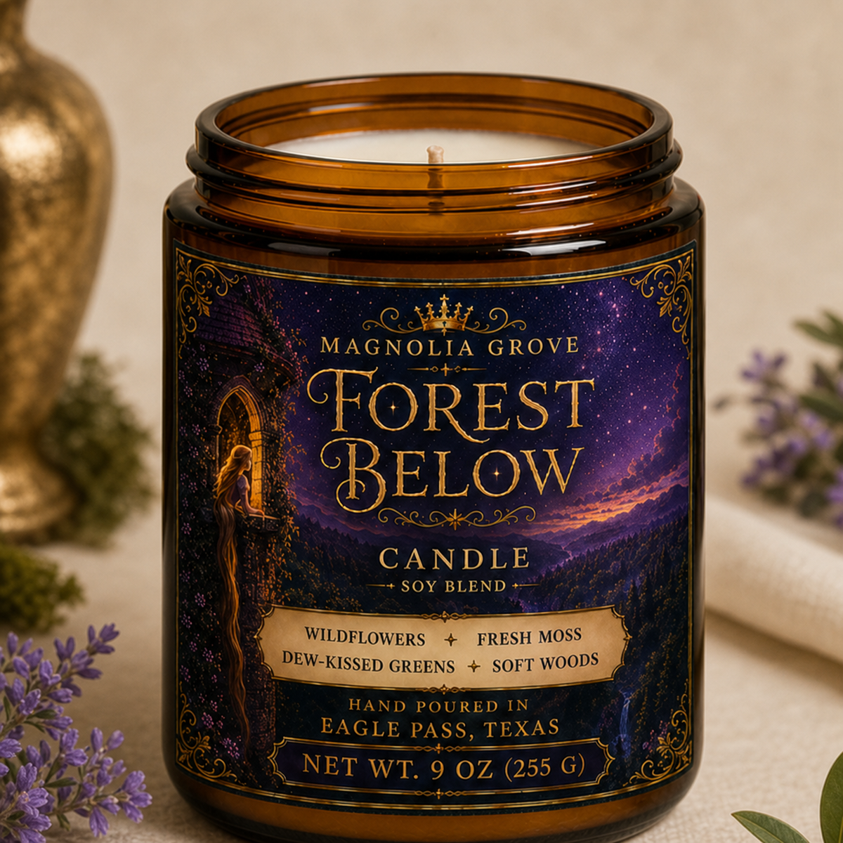 Forest Below soy-blend candle from Magnolia Grove Gifts