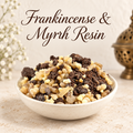 Frankincense & Myrrh Resin natural resin incense in an elegant ceramic bowl