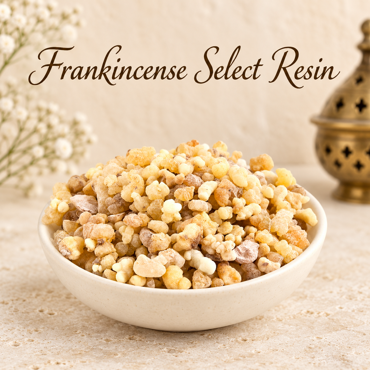 Frankincense Select Resin natural resin incense in an elegant ceramic bowl