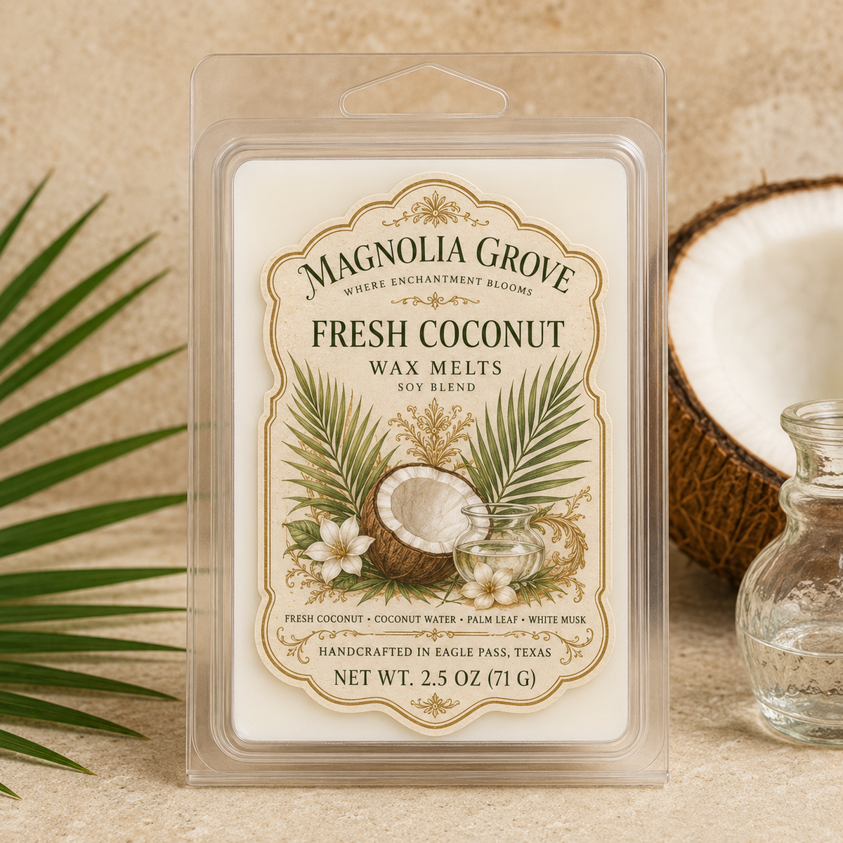 Magnolia Grove Fresh Coconut Wax Melts