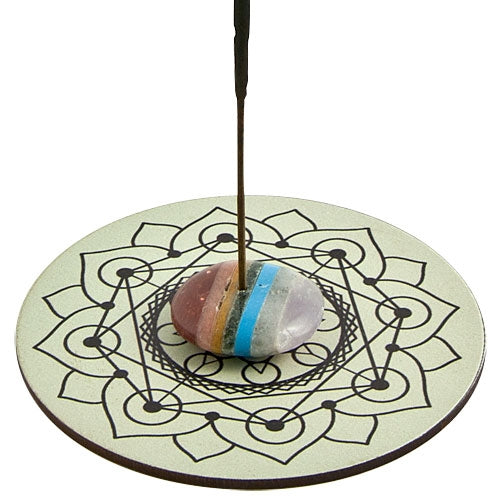 Mandala Incense Stick Burner – 4"D – Sold Individually — view 1