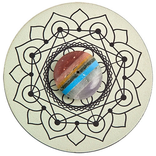 Mandala Incense Stick Burner – 4"D – Sold Individually — view 3