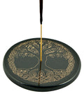 Tree of Life in Gold Incense Stick Burner/Altar Tile – 3"D – Sold Individually — view 1