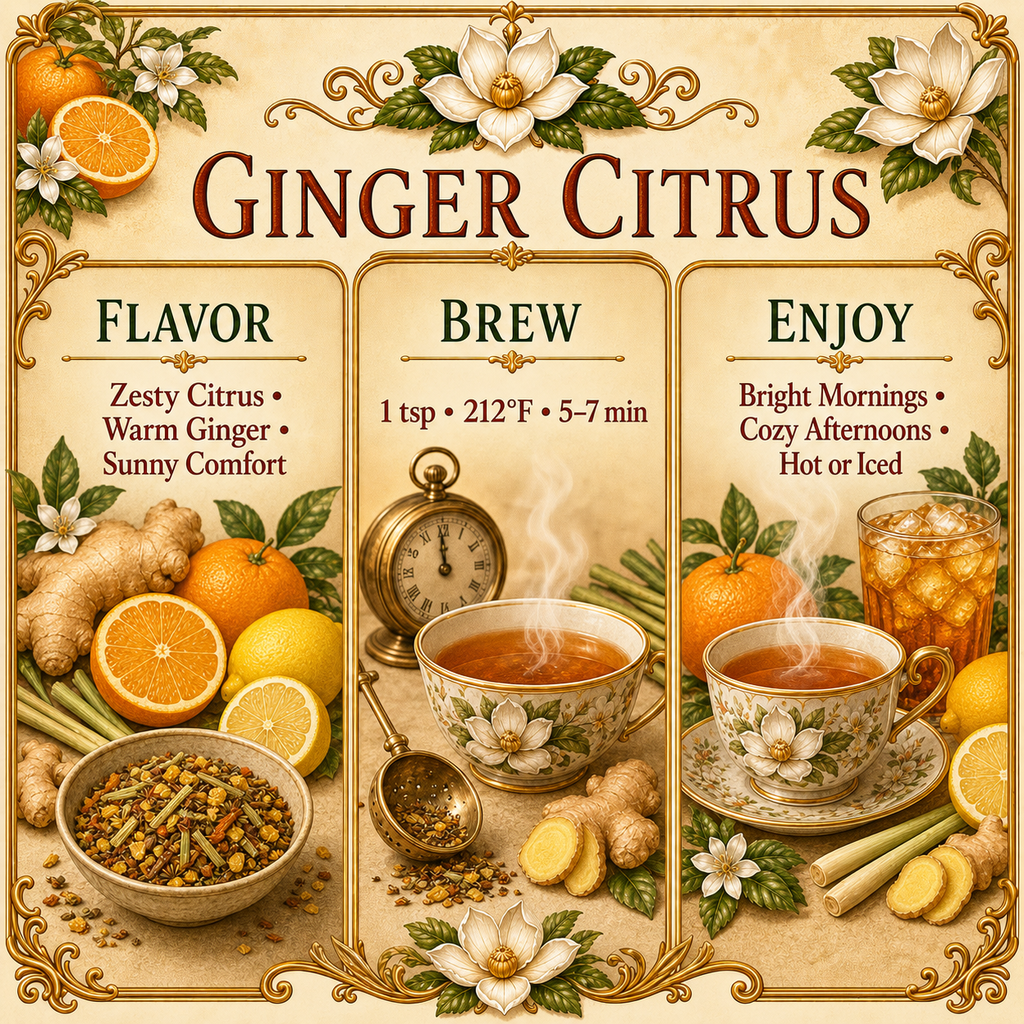Ginger Citrus flavor, brewing, and serving guide