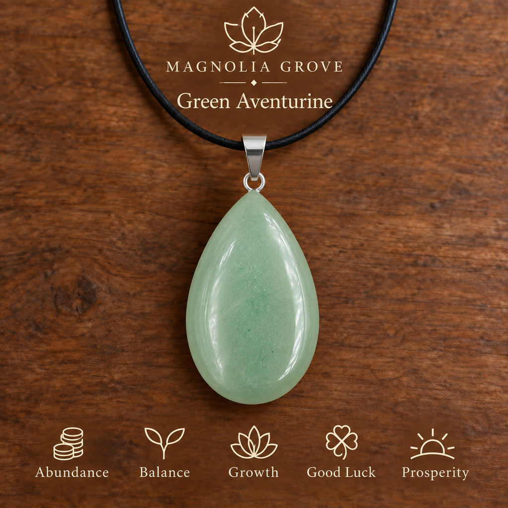 Green Aventurine drop pendant — main