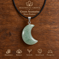 Green Aventurine Moon Pendant — Main image