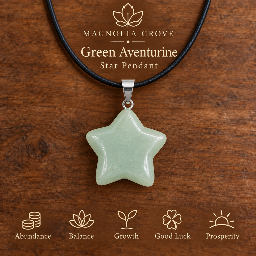 Green Aventurine Star Pendant — Main image