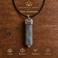 Grey Aventurine pencil pendant — main branded image
