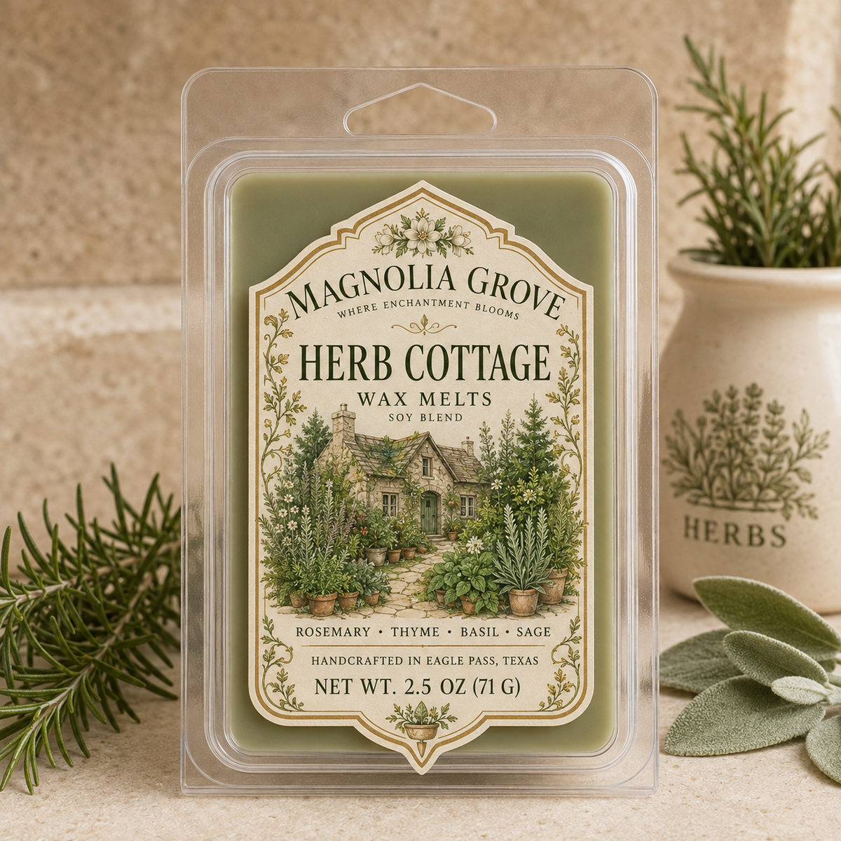 Magnolia Grove Herb Cottage Wax Melts