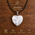 Howlite Heart Pendant — Main image