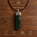 Indian Green Jade pencil pendant — main branded image