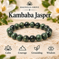 Kambaba Jasper 8mm stretch bracelet hero