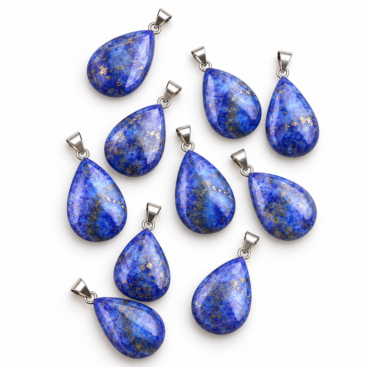 Lapis Lazuli drop pendant — variations