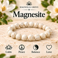 Magnesite 8mm stretch bracelet hero