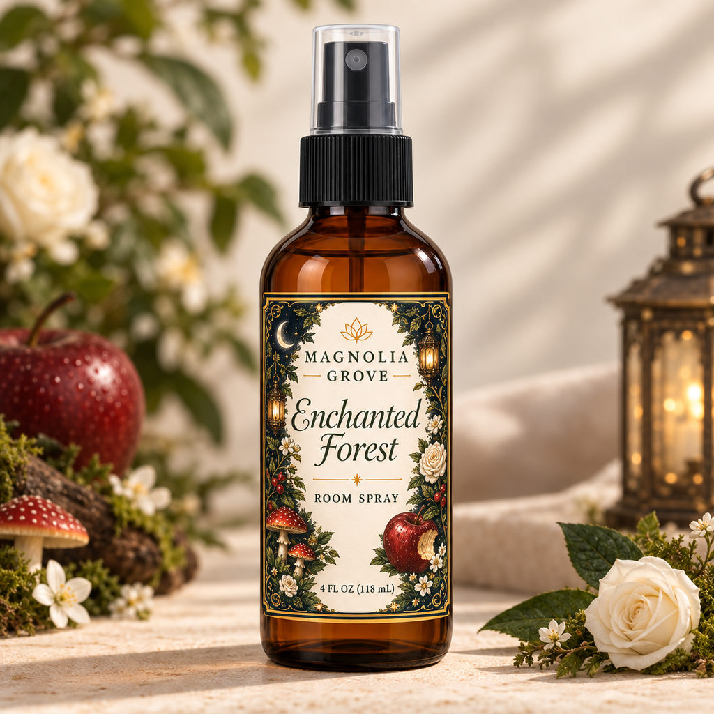 Moss and Amber Gift Pack — included room spray: Enchanted Forest