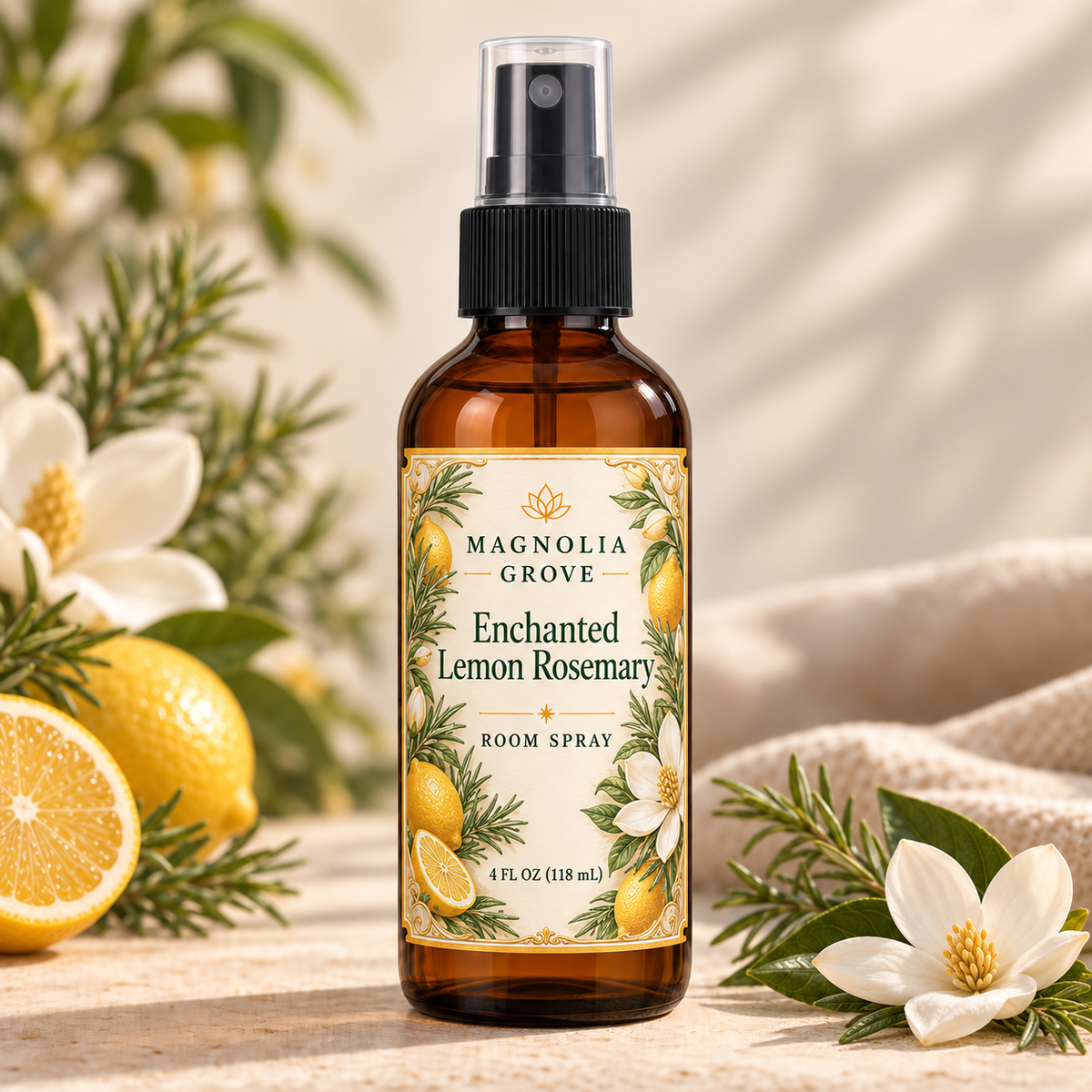 Lemon Herb Garden Gift Pack — included room spray: Enchanted Lemon Rosemary
