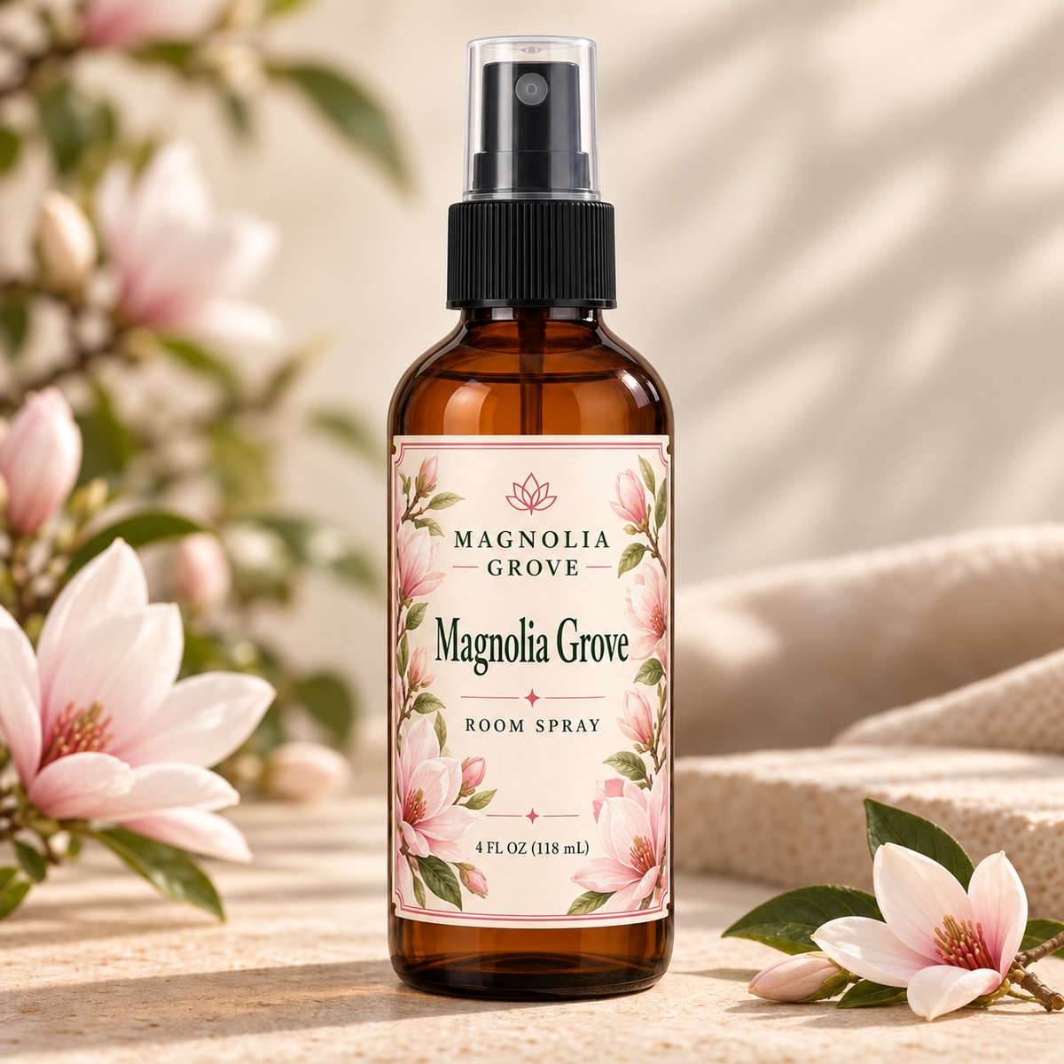 Velvet Magnolia Gift Pack — included room spray: Magnolia Grove