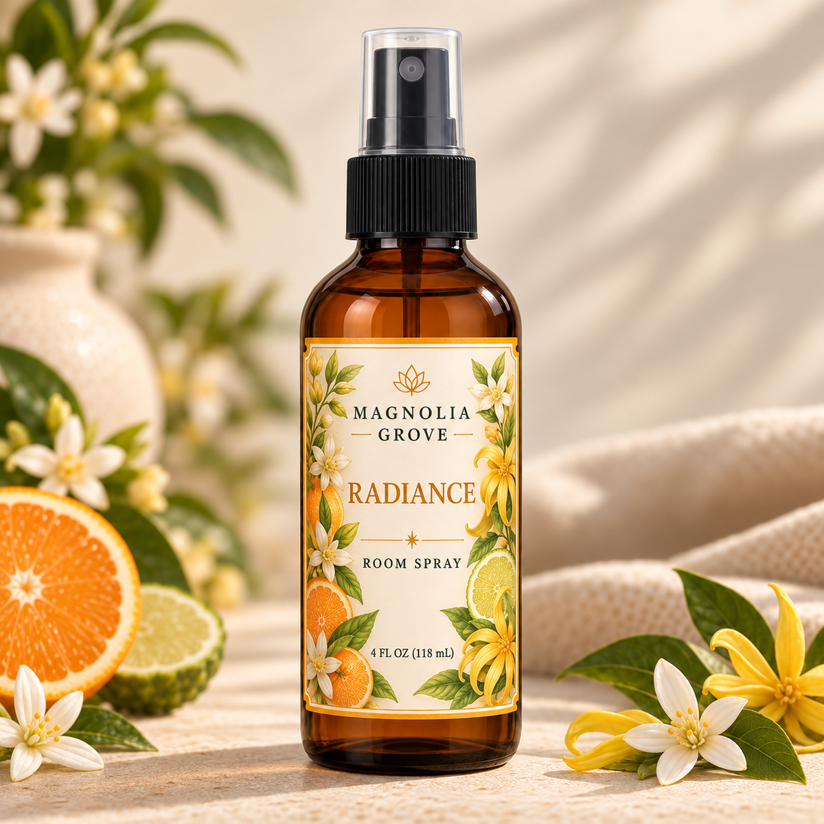 Radiant Citrus Gift Pack — included room spray: Radiance