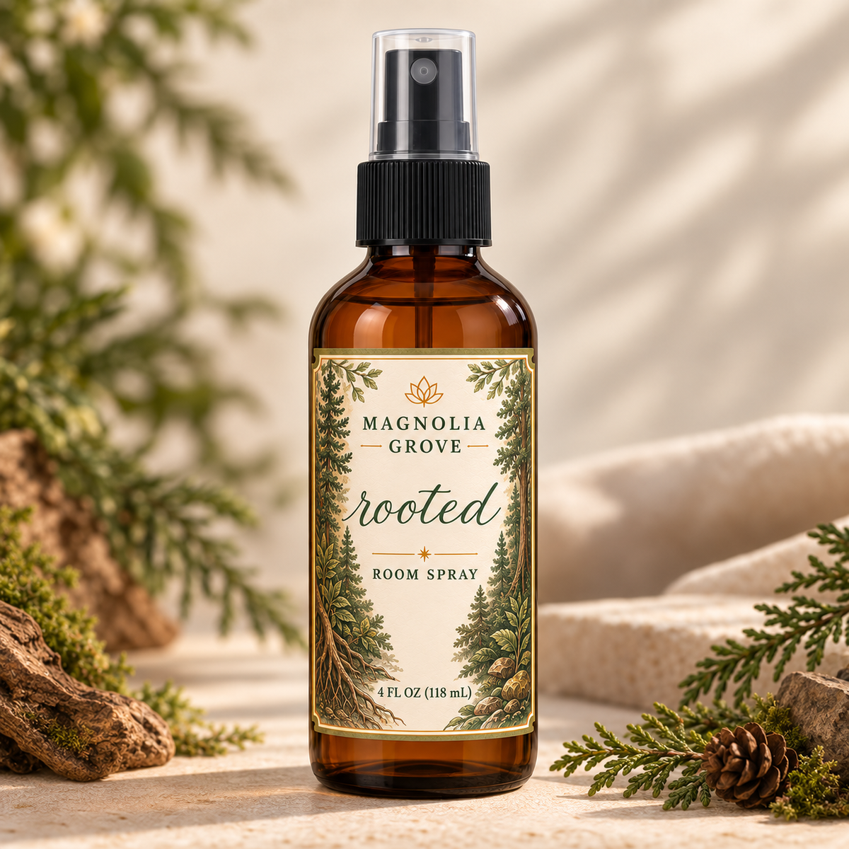 Rooted in the Woods Gift Pack — included room spray: Rooted