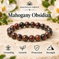 Mahogany Obsidian 8mm stretch bracelet hero