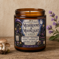 Mushroom & Moonlight 9 oz candle from Magnolia Grove Gifts