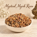 Mystical Myrrh Resin natural resin incense in an elegant ceramic bowl