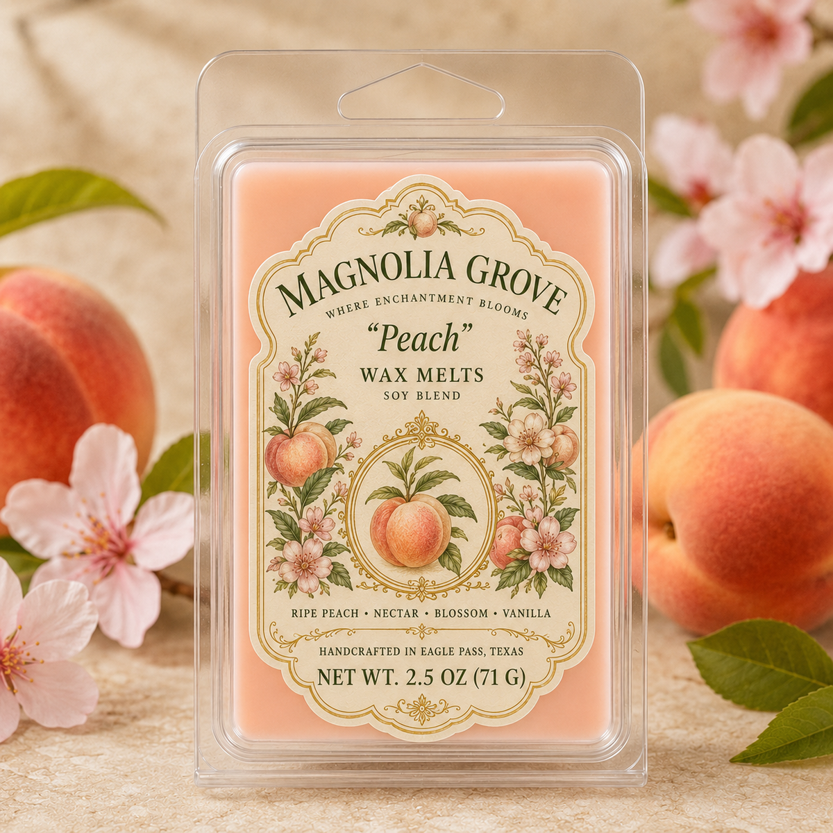 Magnolia Grove Peach Wax Melts