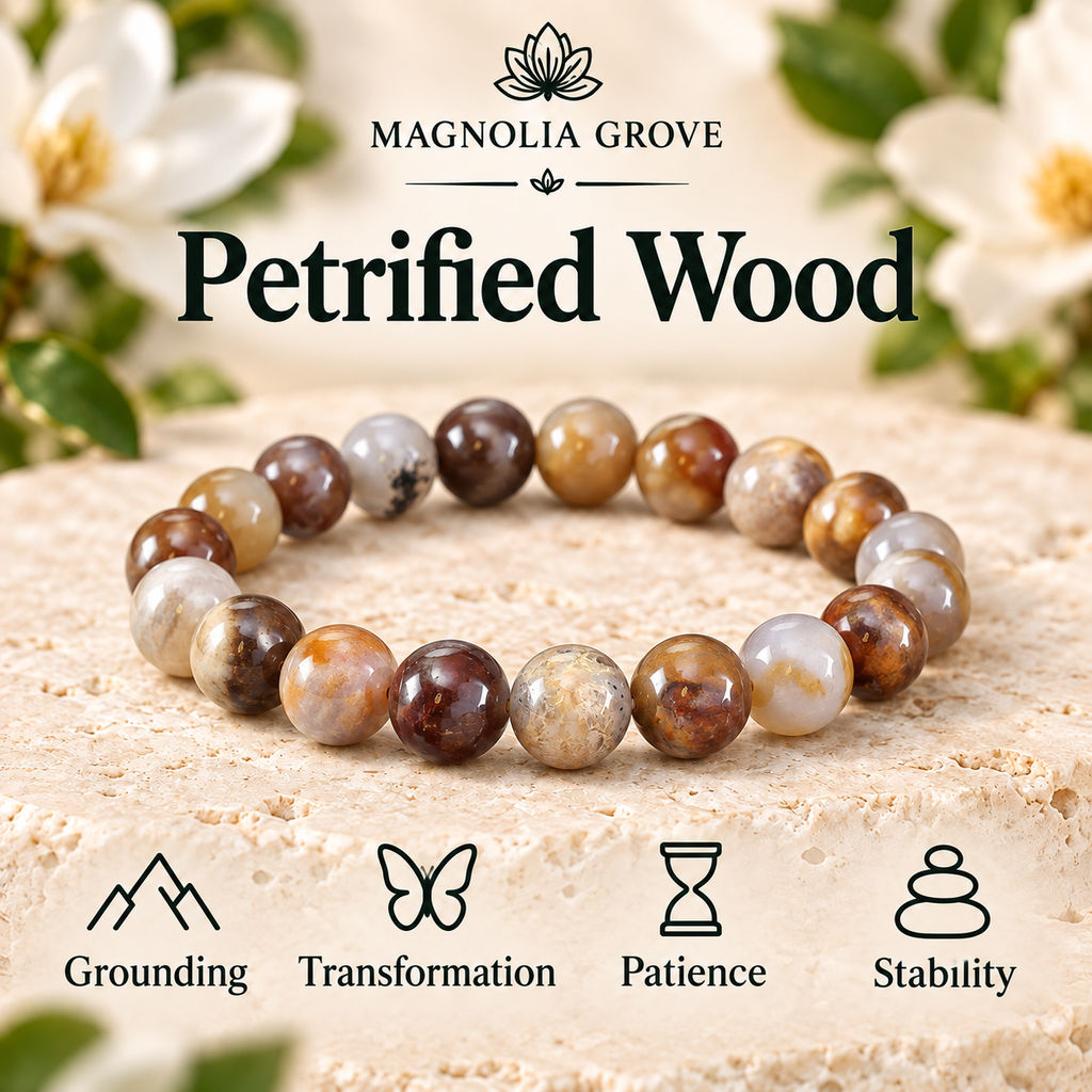 Petrified Wood 8mm stretch bracelet hero