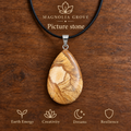 Picture stone drop pendant — main