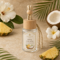 Pina Colada Car Air Freshener — 8 mL glass bottle with wood cap