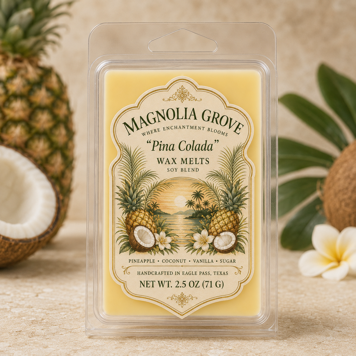Magnolia Grove Pina Colada Wax Melts